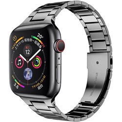 Apple Watch 44mm Wiwu Ultra Thin Steel Belt Three Beads Metal Band - 13