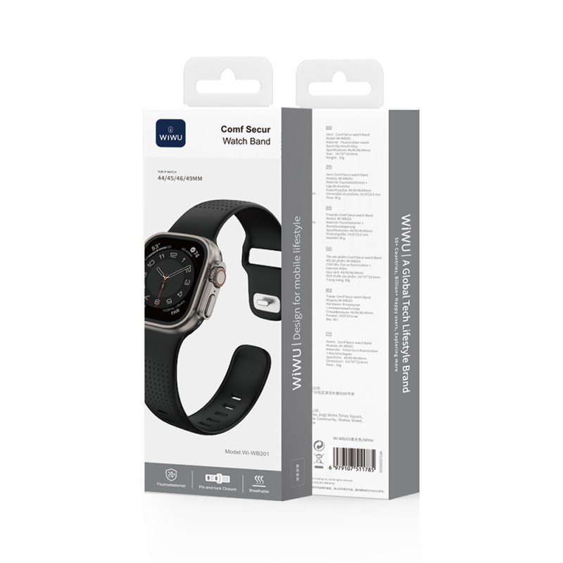 Apple Watch 44mm Wiwu Wi-WB0201 Comf Secur Series Silicone Band - 16