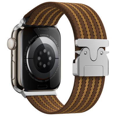 Apple Watch 44mm Zor KRD-133 Nylon Fabric Wicker Braided Cord - 3