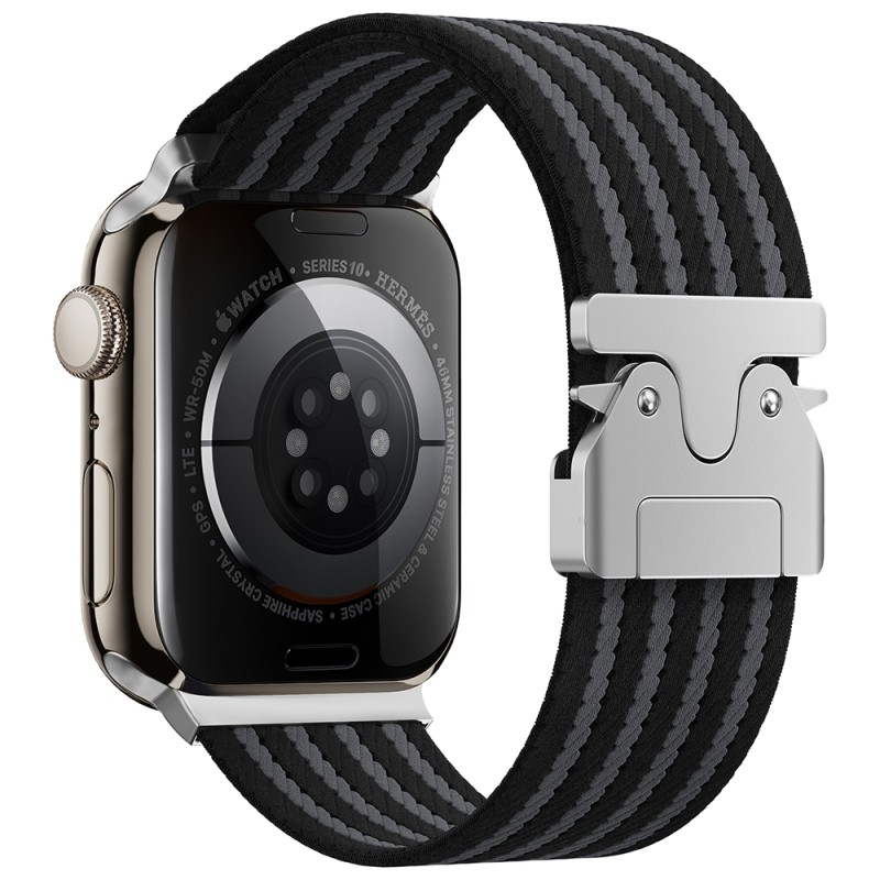 Apple Watch 44mm Zor KRD-133 Nylon Fabric Wicker Braided Cord - 2
