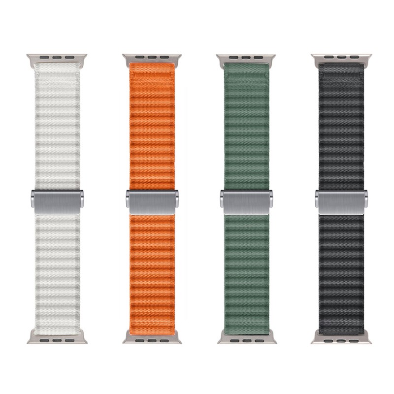 Apple Watch 44mm Zore KRD-123 Nylon Fabric Mesh Braided Band - 6