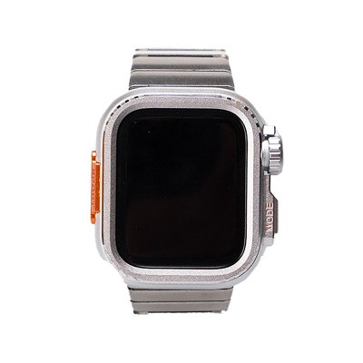Apple Watch 44mm Zore KRD-126 Hard Case Protective Metal Band - 9