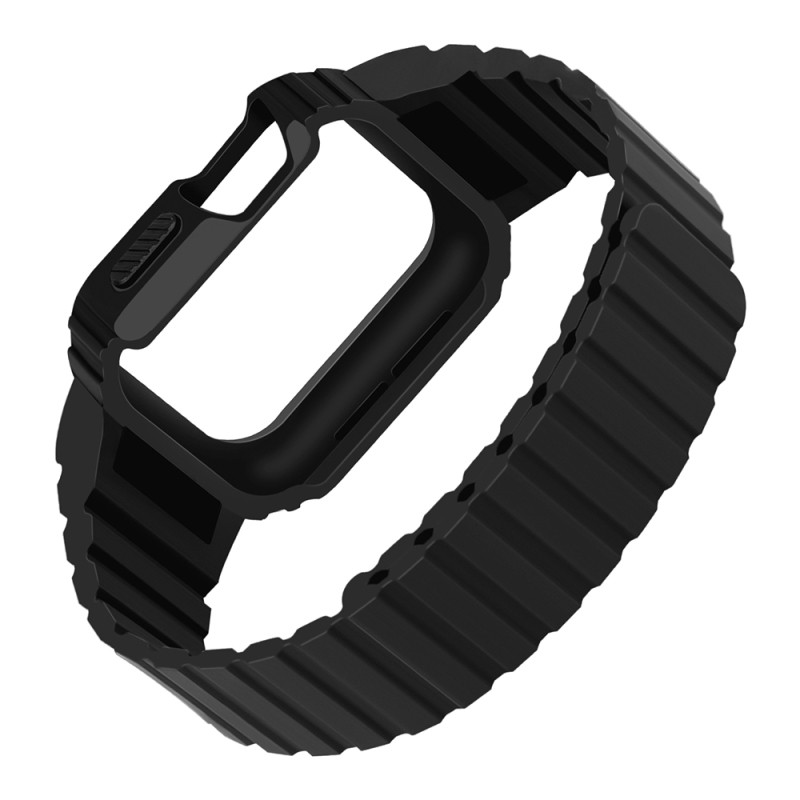 Apple Watch 44mm Zore KRD-142 Airbag Tasarımlı Kasa Koruyuculu Silikon Kordon - 7