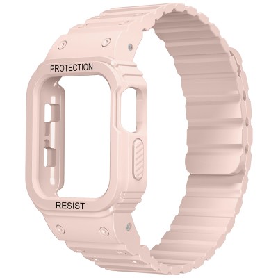 Apple Watch 44mm Zore KRD-142 Airbag Tasarımlı Kasa Koruyuculu Silikon Kordon - 5