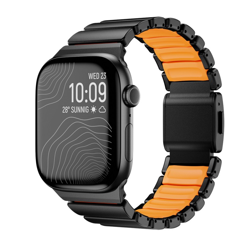 Apple Watch 44mm Zore KRD-149 Metal Silicone Band - 3