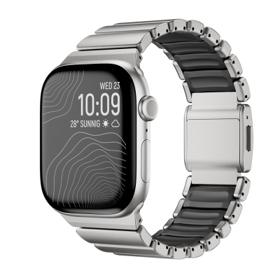 Apple Watch 44mm Zore KRD-149 Metal Silikon Kordon - Zore