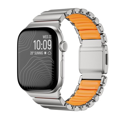 Apple Watch 44mm Zore KRD-149 Metal Silikon Kordon - 4