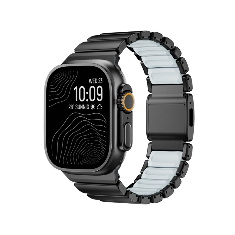 Apple Watch 44mm Zore KRD-151 Metal Silikon Kordon - 6