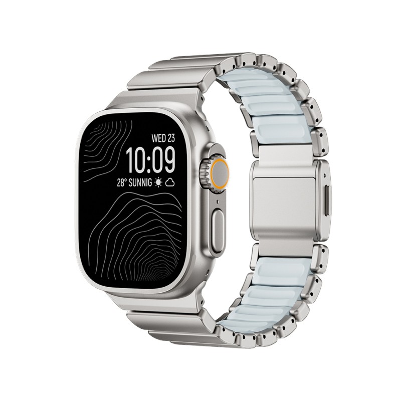 Apple Watch 44mm Zore KRD-151 Metal Silikon Kordon - 11