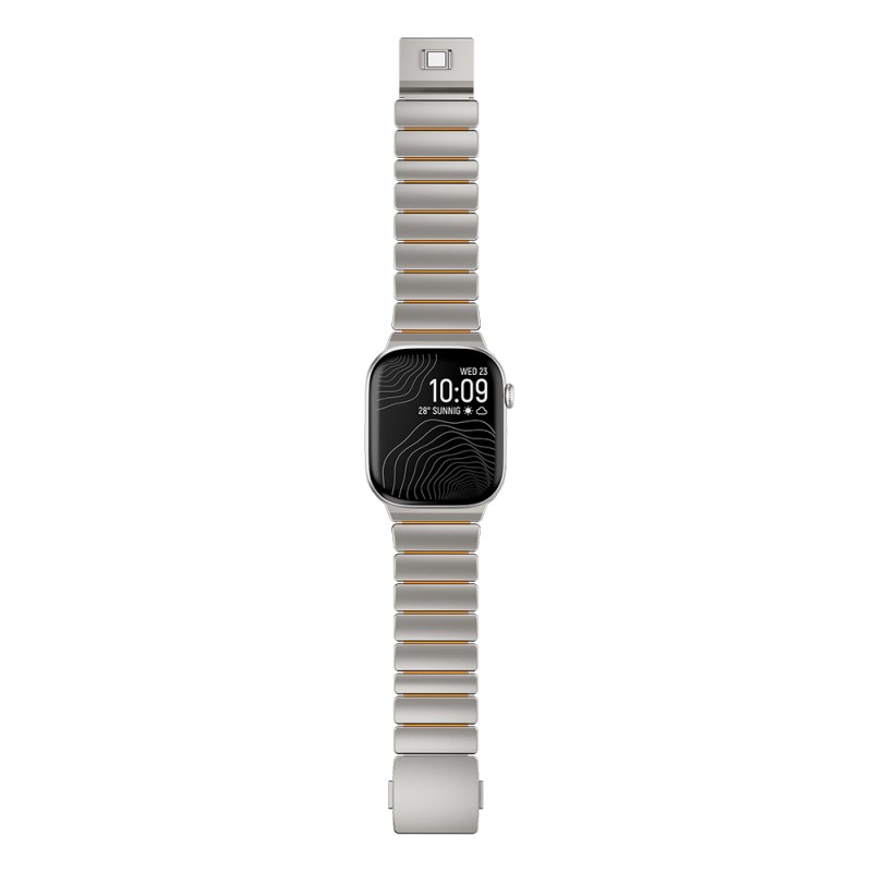 Apple Watch 44mm Zore KRD-152 Titanyum Silikon Kordon - 8