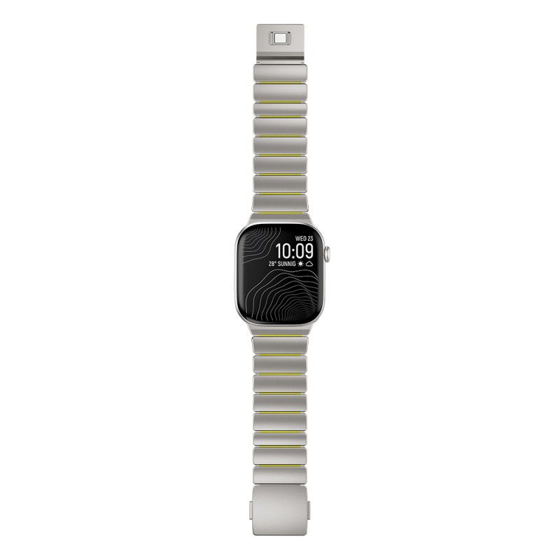 Apple Watch 44mm Zore KRD-152 Titanyum Silikon Kordon - 10