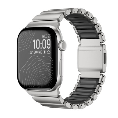 Apple Watch 44mm Zore KRD-152 Titanyum Silikon Kordon - 5