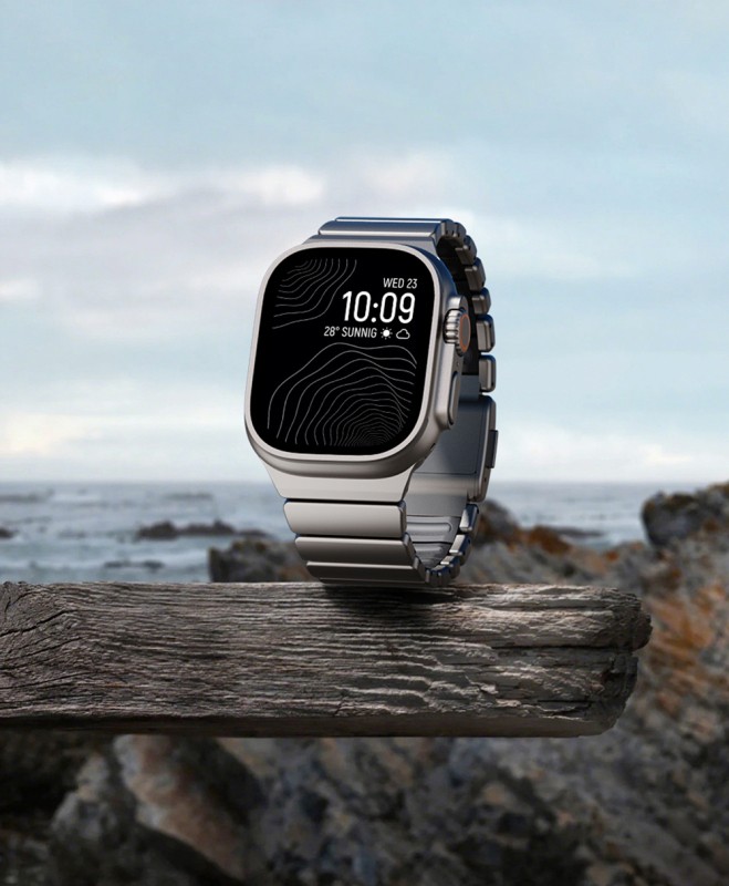 Apple Watch 44mm Zore KRD-152 Titanyum Silikon Kordon - 41
