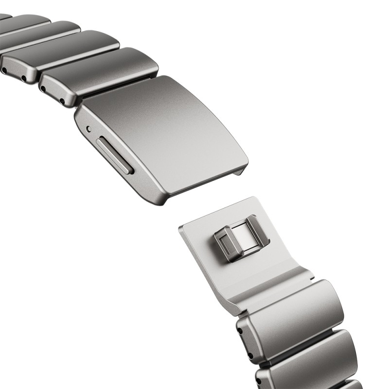Apple Watch 44mm Zore KRD-152 Titanyum Silikon Kordon - 27