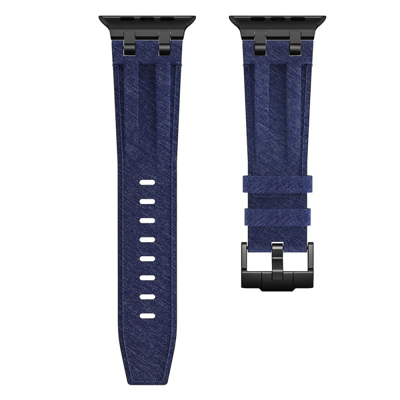 Apple Watch 44mm Zore KRD-153 Kot Kumaş Tasarımlı Kordon - 13
