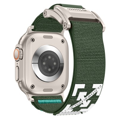 Apple Watch 44mm Zore KRD-154 Naylon Kumaş Hasır Örgülü Kordon - 15