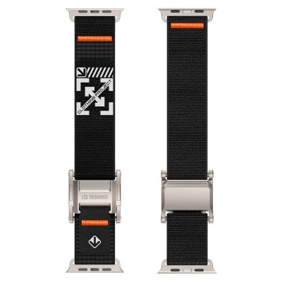 Apple Watch 44mm Zore KRD-154 Naylon Kumaş Hasır Örgülü Kordon - 69