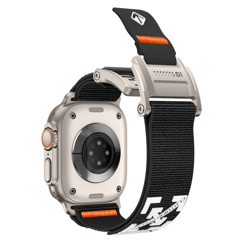 Apple Watch 44mm Zore KRD-154 Naylon Kumaş Hasır Örgülü Kordon - 43