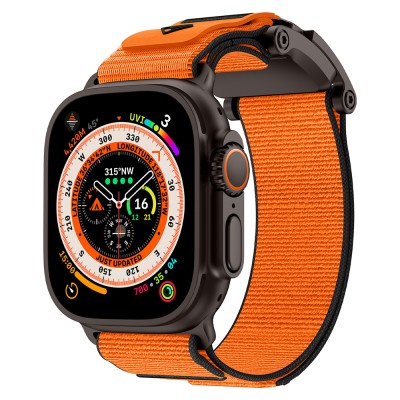 Apple Watch 44mm Zore KRD-154 Naylon Kumaş Hasır Örgülü Kordon - 4