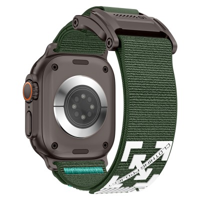 Apple Watch 44mm Zore KRD-154 Naylon Kumaş Hasır Örgülü Kordon - 12
