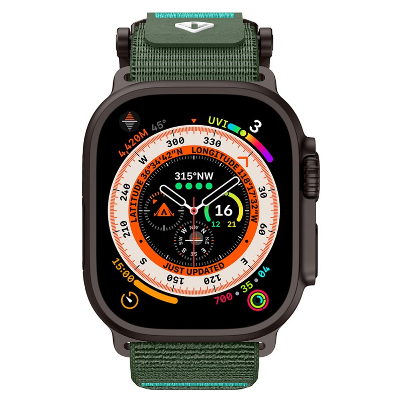 Apple Watch 44mm Zore KRD-154 Naylon Kumaş Hasır Örgülü Kordon - 19