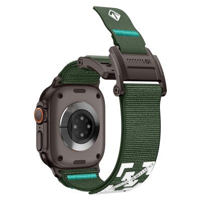 Apple Watch 44mm Zore KRD-154 Naylon Kumaş Hasır Örgülü Kordon - 41