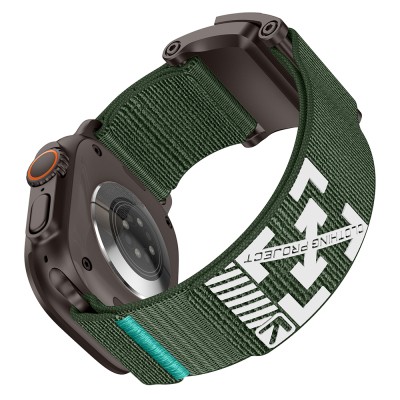 Apple Watch 44mm Zore KRD-154 Naylon Kumaş Hasır Örgülü Kordon - 61