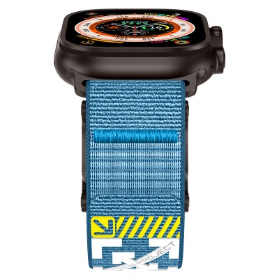Apple Watch 44mm Zore KRD-154 Naylon Kumaş Hasır Örgülü Kordon - 26