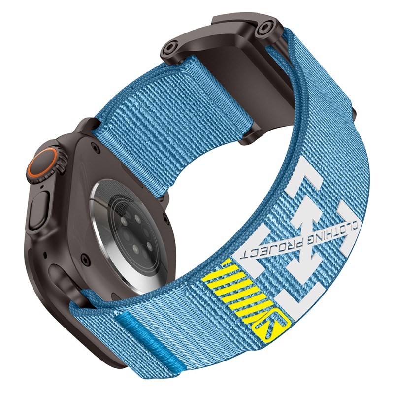 Apple Watch 44mm Zore KRD-154 Naylon Kumaş Hasır Örgülü Kordon - 58