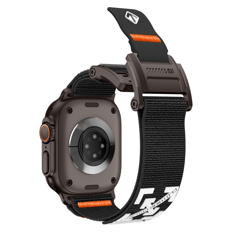 Apple Watch 44mm Zore KRD-154 Naylon Kumaş Hasır Örgülü Kordon - 46
