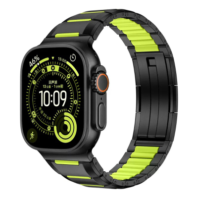 Apple Watch 44mm Zore KRD-155 Metal Silikon Kordon - Zore
