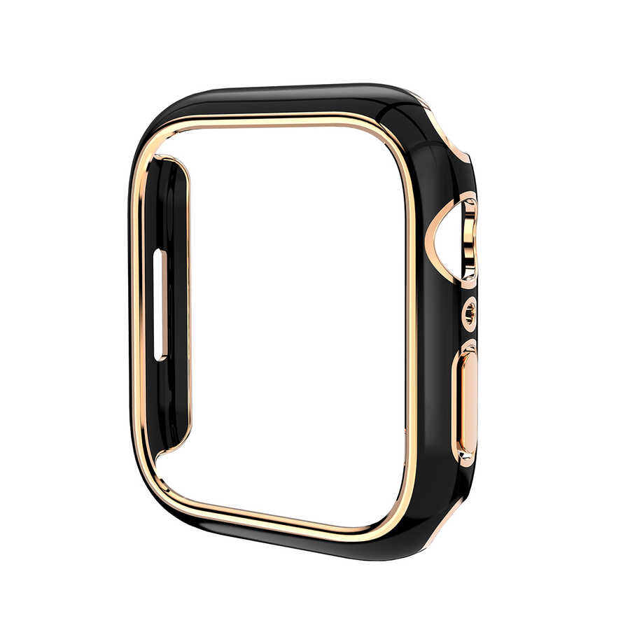 Apple Watch 44mm Zore Watch Gard 06 Sert PC Koruyucu - Siyah