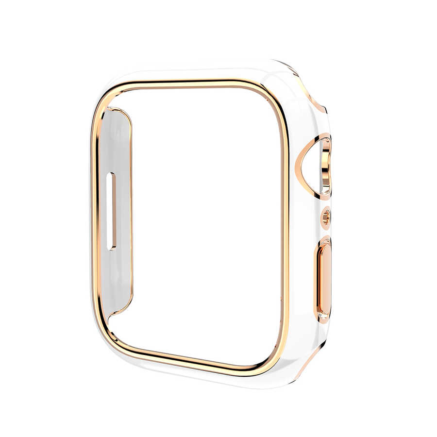 Apple Watch 44mm Zore Watch Gard 06 Sert PC Koruyucu - Beyaz