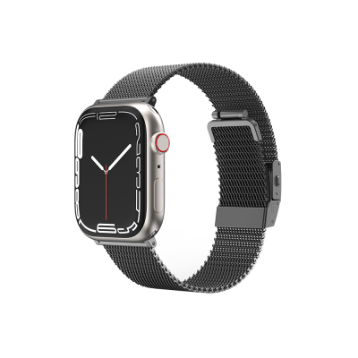 Apple Watch 7 41mm Amazingthing Titan Metal Hasır Kordon - Amazingthing