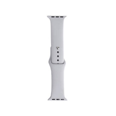 Apple Watch 7 41mm Band Serisi Klasik Kordon Silikon Strap Kayış Cloud Gray