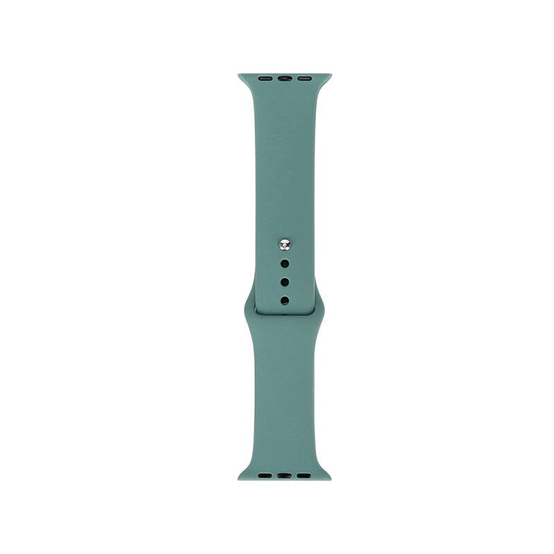 Apple Watch 7 41mm Band Serisi Klasik Kordon Silikon Strap Kayış - 11