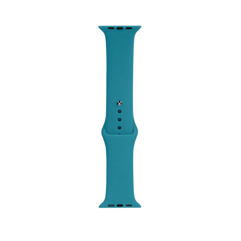 Apple Watch 7 41mm Band Serisi Klasik Kordon Silikon Strap Kayış - 14