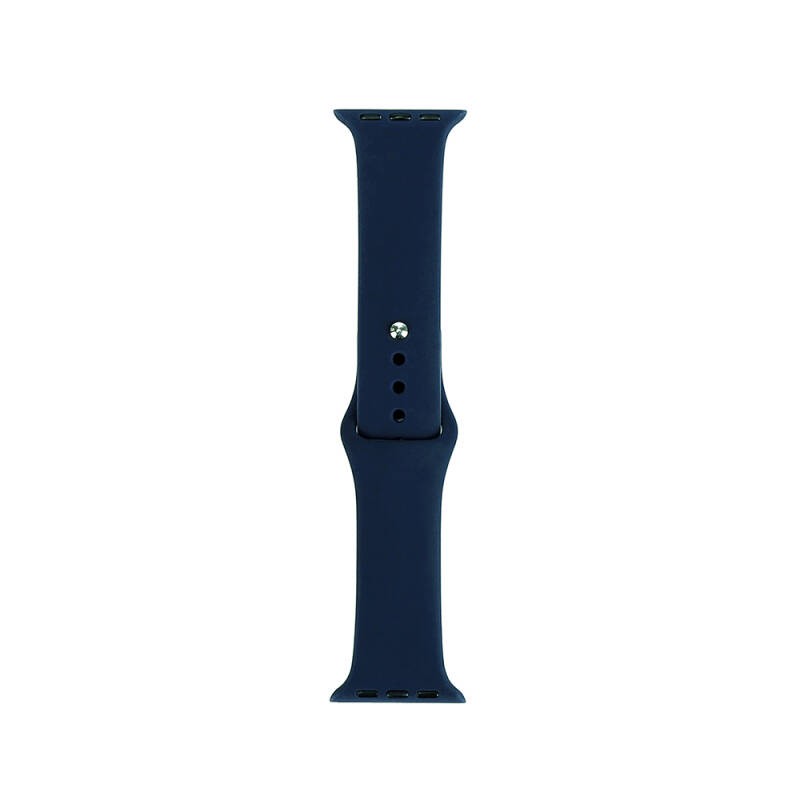 Apple Watch 7 41mm Band Serisi Klasik Kordon Silikon Strap Kayış - 15
