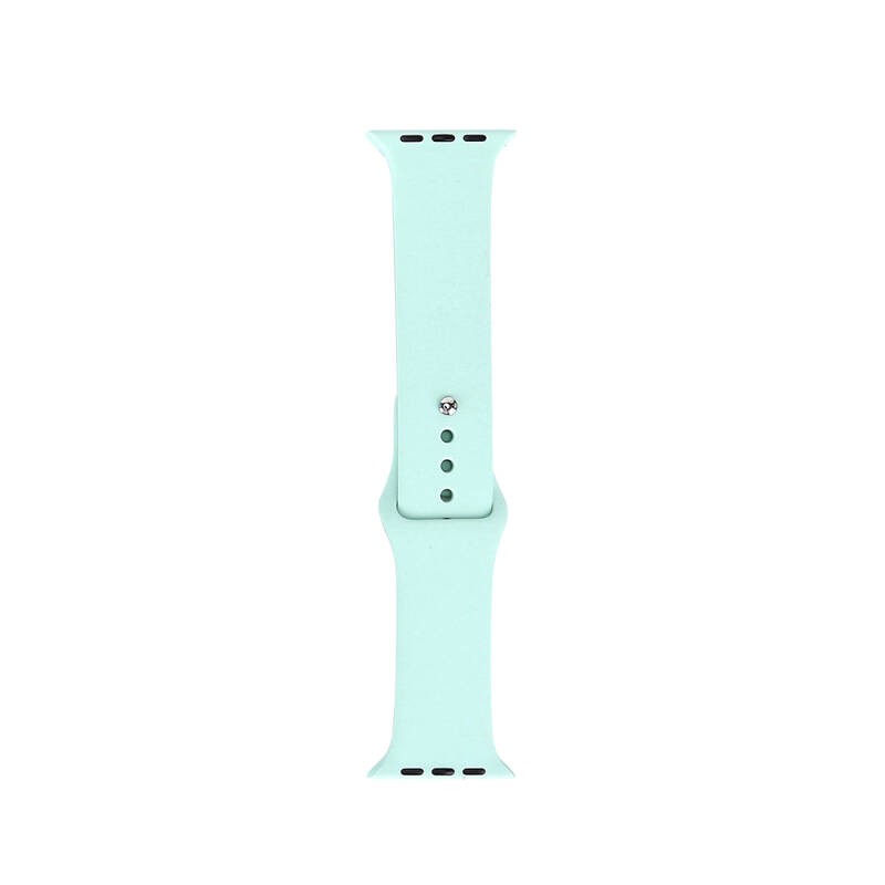 Apple Watch 7 41mm Band Serisi Klasik Kordon Silikon Strap Kayış - 17