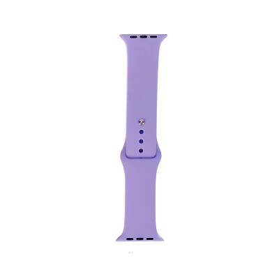 Apple Watch 7 41mm Band Serisi Klasik Kordon Silikon Strap Kayış Lavender