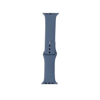 Apple Watch 7 41mm Band Serisi Klasik Kordon Silikon Strap Kayış Lavendery Gray