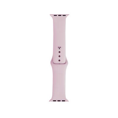 Apple Watch 7 41mm Band Serisi Klasik Kordon Silikon Strap Kayış Lavender Purple