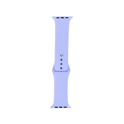 Apple Watch 7 41mm Band Serisi Klasik Kordon Silikon Strap Kayış Lila