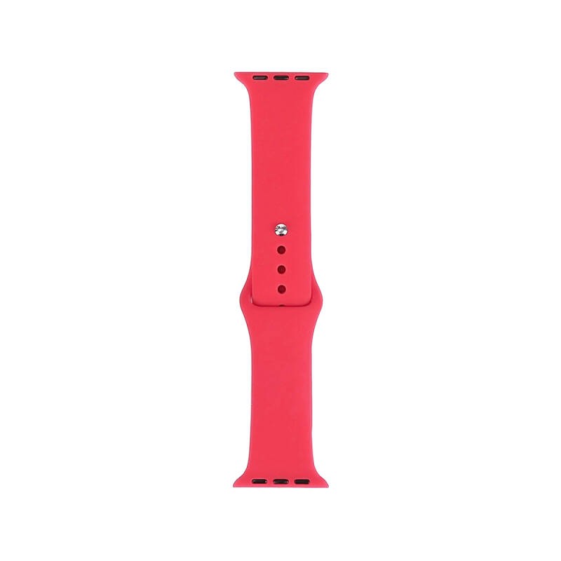 Apple Watch 7 41mm Band Serisi Klasik Kordon Silikon Strap Kayış - 27