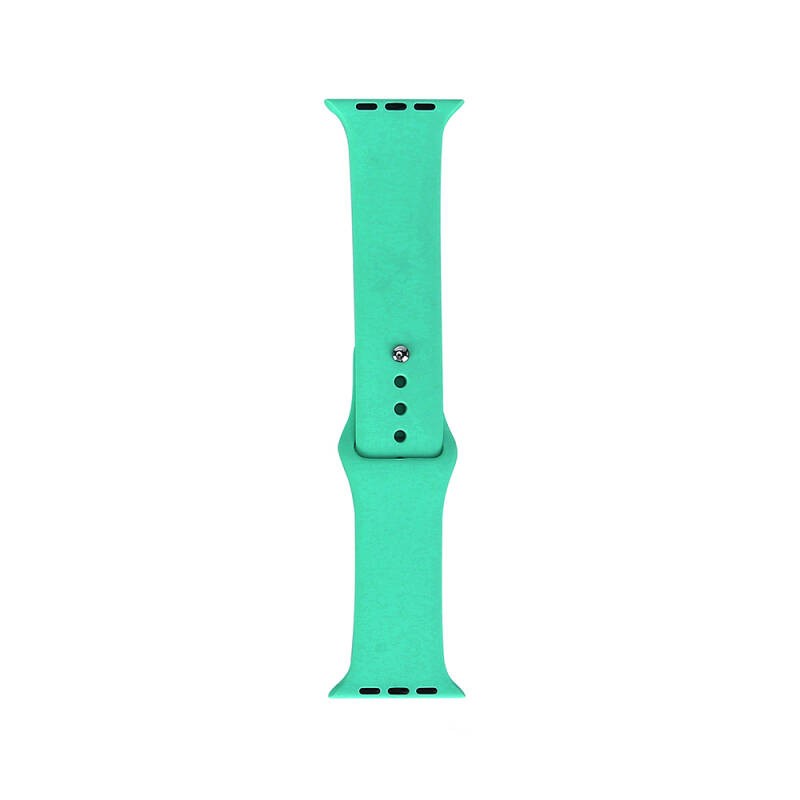 Apple Watch 7 41mm Band Serisi Klasik Kordon Silikon Strap Kayış - 43