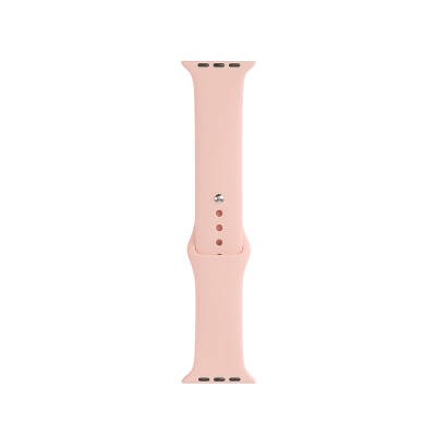 Apple Watch 7 41mm Band Serisi Klasik Kordon Silikon Strap Kayış Vintage Rose