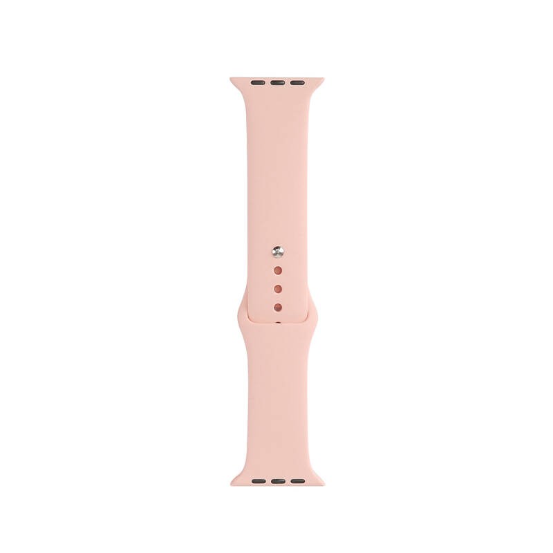 Apple Watch 7 41mm Band Serisi Klasik Kordon Silikon Strap Kayış - 45