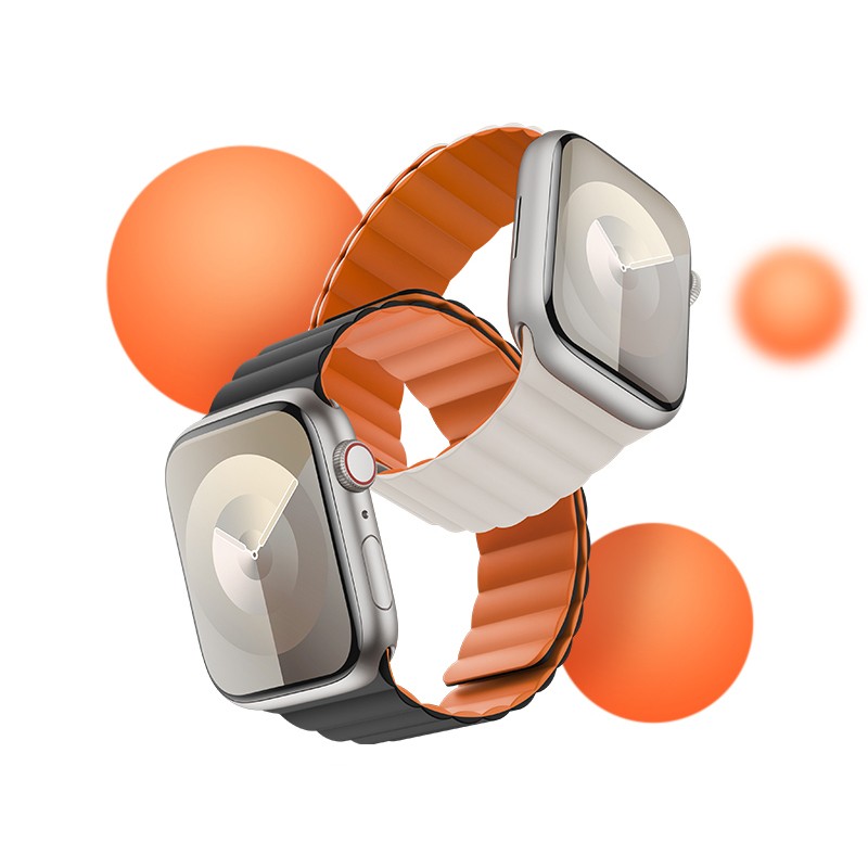 Apple Watch 7 41mm Benks Magnetic Snap On Silicone Strap - 6