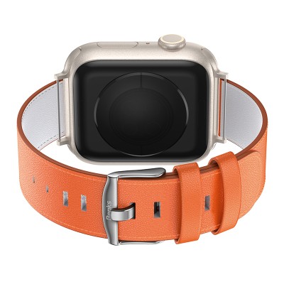 Apple Watch 7 41mm Benks Vintage Genuine Leather Serisi Deri Kordon Strap Kayış - 7
