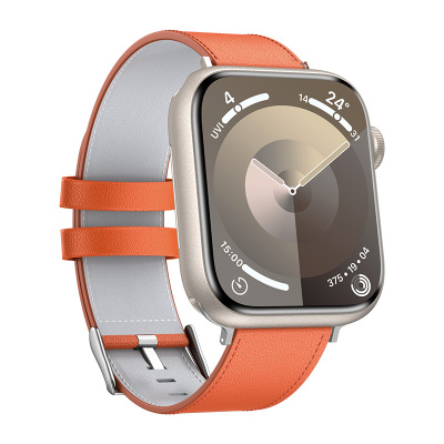 Apple Watch 7 41mm Benks Vintage Genuine Leather Serisi Deri Kordon Strap Kayış - Benks